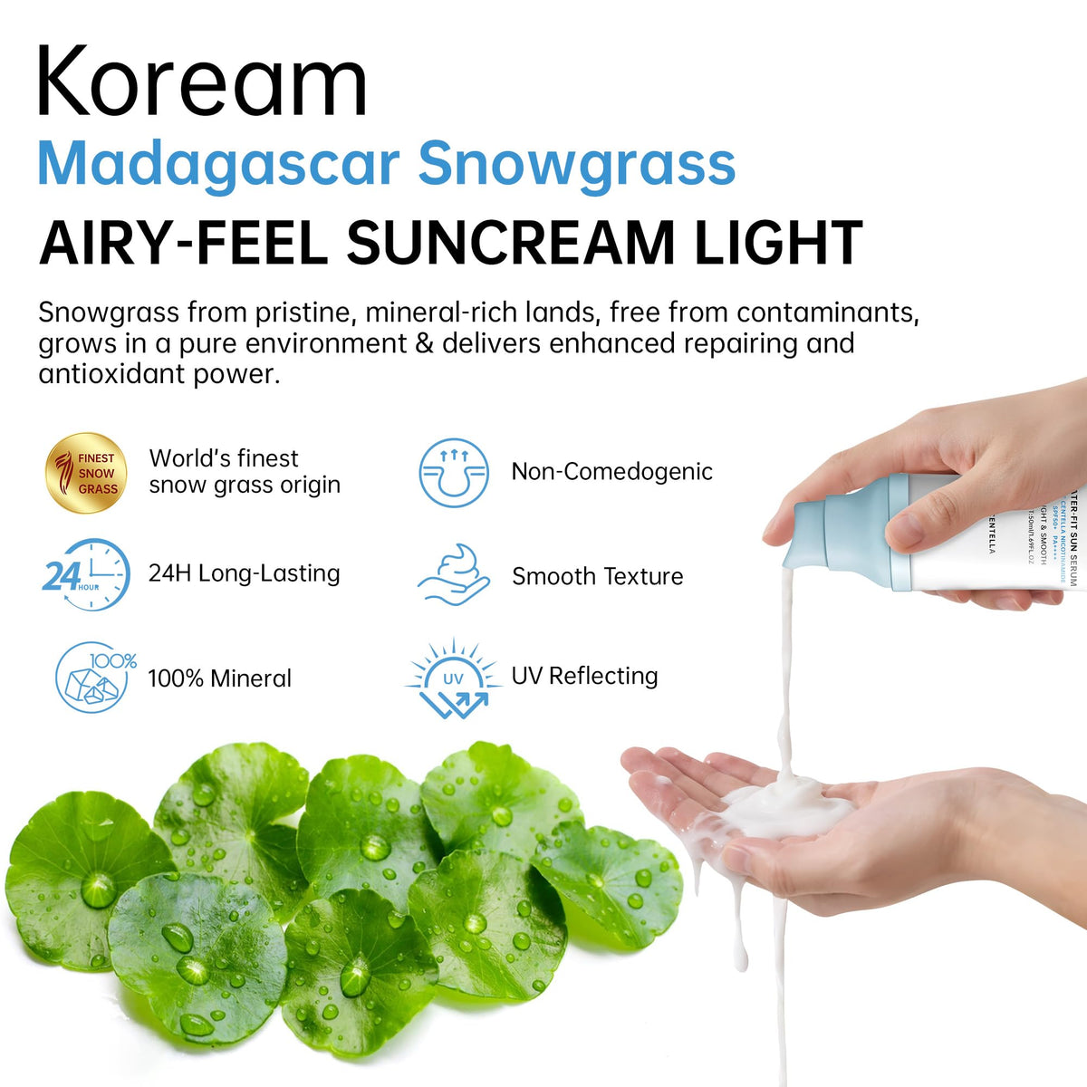 CHANGARLOAD creamy texture close-up demonstrating lightweight hydration and quick absorption