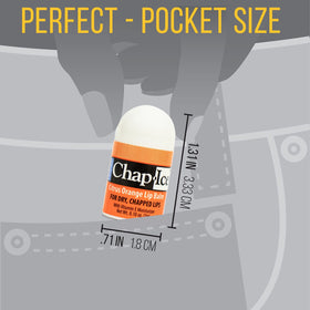 CHAP-ICE label and ingredients panel highlighting made in USA quality and vitamin E