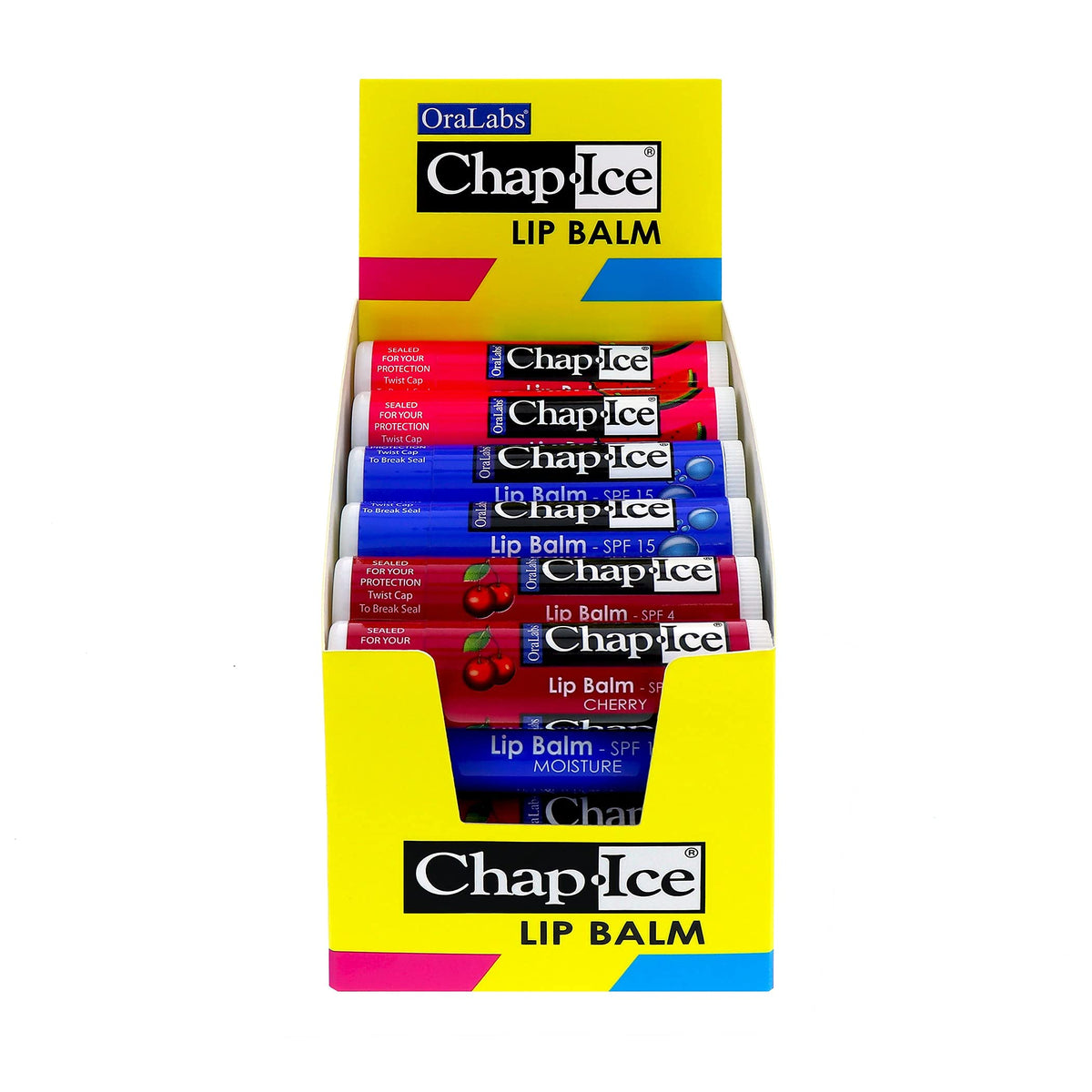 CHAP-ICE lip balm used outdoors showing SPF protection and on-the-go benefit