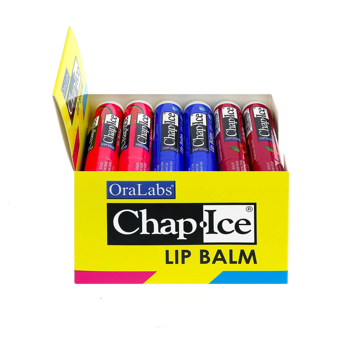 CHAP-ICE single stick close-up showing smooth glide and moisturizing benefit