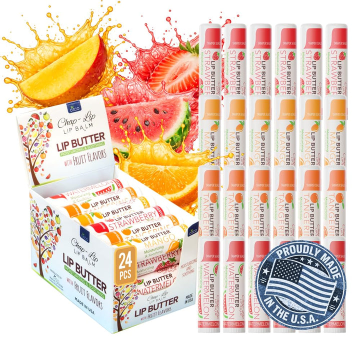 CHAP-LIP front packaging showing 24-count pack and neat branding for easy selection