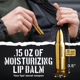 ChapChamp bullet packaging and label showing gift-ready presentation benefit