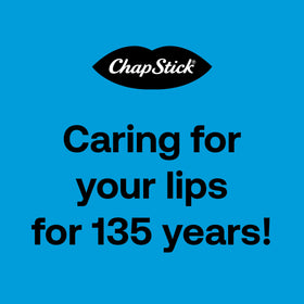 ChapStick on a bedside table implying overnight relief and easy access
