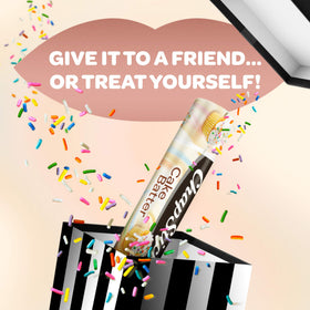 Twelve ChapStick Cake Batter tubes displayed together for value and sharing