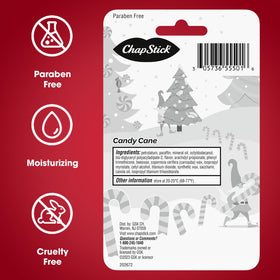 ChapStick Candy Cane arranged with seasonal decor showing festive gifting benefit