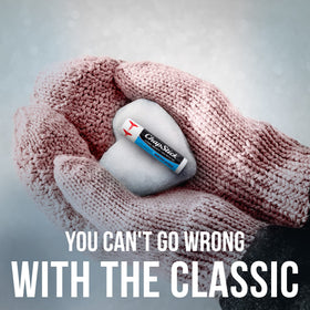 ChapStick classic medicated in a pocket demonstrating portability and on-the-go accessibility