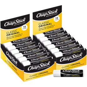 ChapStick Classic front packaging showing 24-count bulk and brand for easy supply