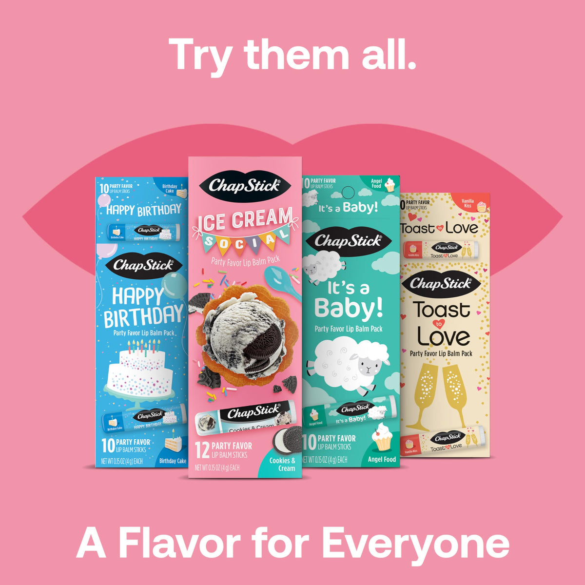 ChapStick Cookies & Cream tube inside purse illustrating on-the-go lip care