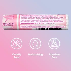 ChapStick Cotton Candy tucked into a bag pocket, ChapStick ready for on-the-go use