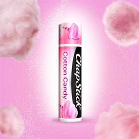 Texture of ChapStick Cotton Candy swiped on lips, ChapStick soothes and smooths
