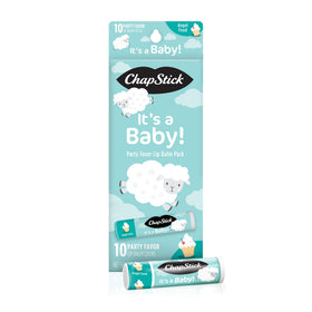 ChapStick cream-white front packaging shows celebration-ready favor look