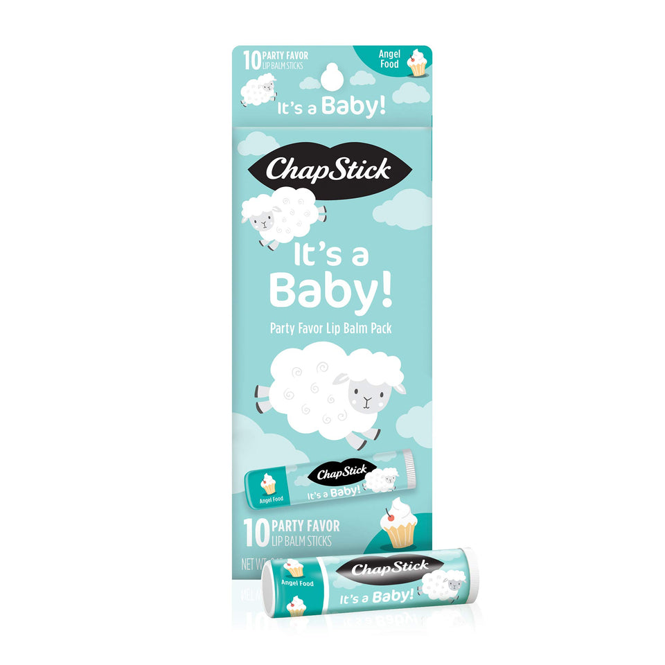ChapStick cream-white front packaging shows celebration-ready favor look