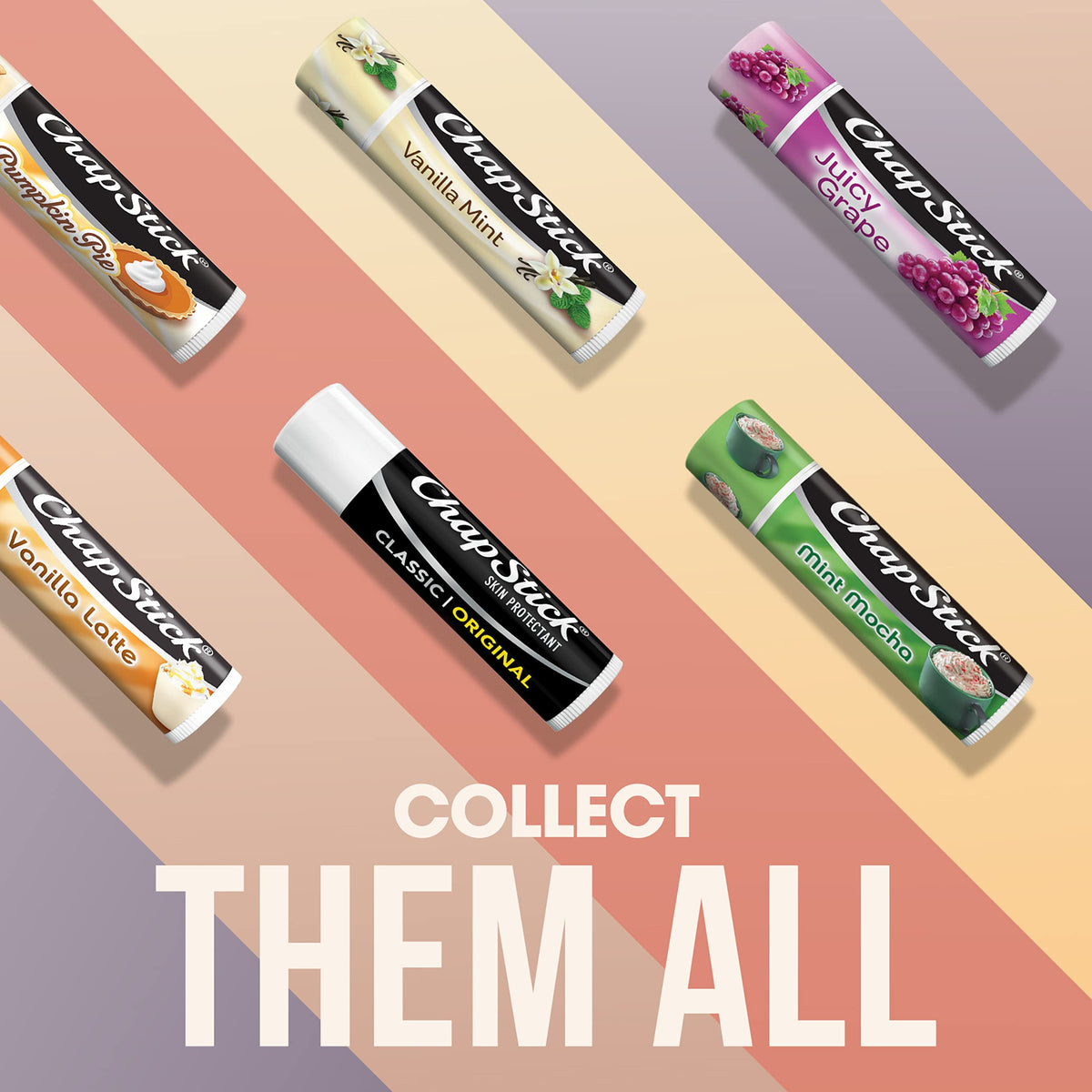 ChapStick Classic tubes inside a travel pouch illustrating portability and on-the-go protection