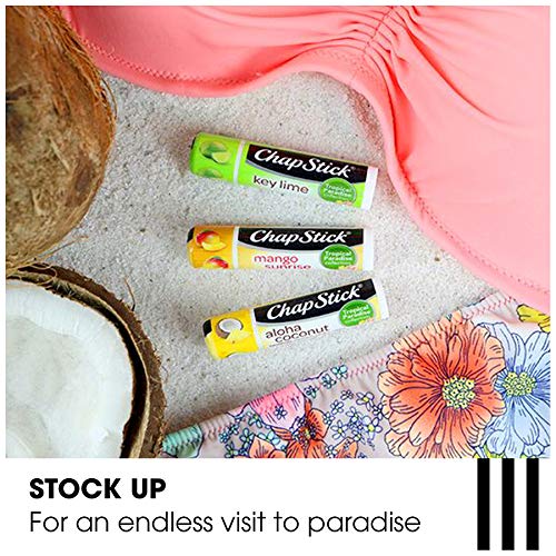 ChapStick Key Lime top view revealing cap detail and quick-access travel benefit