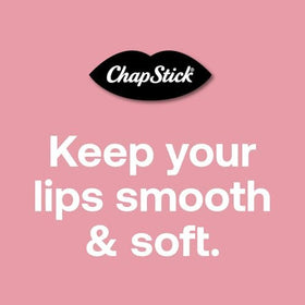 ChapStick open cap with exposed tip ready to apply for immediate lip protection