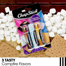 ChapStick front packaging of s’mores collection delivering chocolatey scent benefit