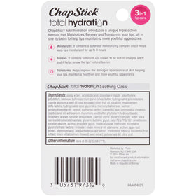 ChapStick Soothing Oasis beside skincare items suggesting daily routine fit