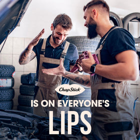 ChapStick spearmint label and ingredients view offering product clarity
