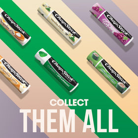 ChapStick spearmint tube label details emphasizing paraben-free formula