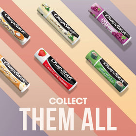 ChapStick Classic Strawberry tucked in a desk drawer for everyday accessibility