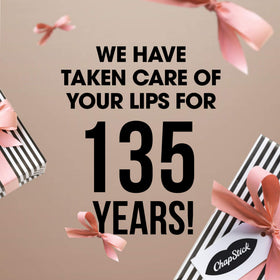 ChapStick strawberry applied on lips for subtle color and soft feel