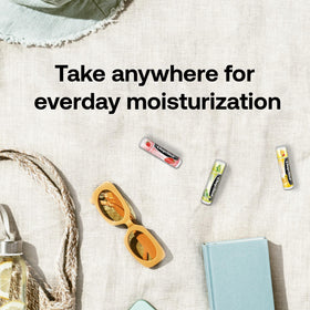 Close-up of ChapStick ingredients label showing paraben-free and cruelty-free benefit
