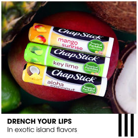 ChapStick tubes arranged on store shelf illustrating retail-ready branding benefit