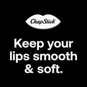 Close-up of ChapStick three-pack tubes highlighting color-coded flavor labels