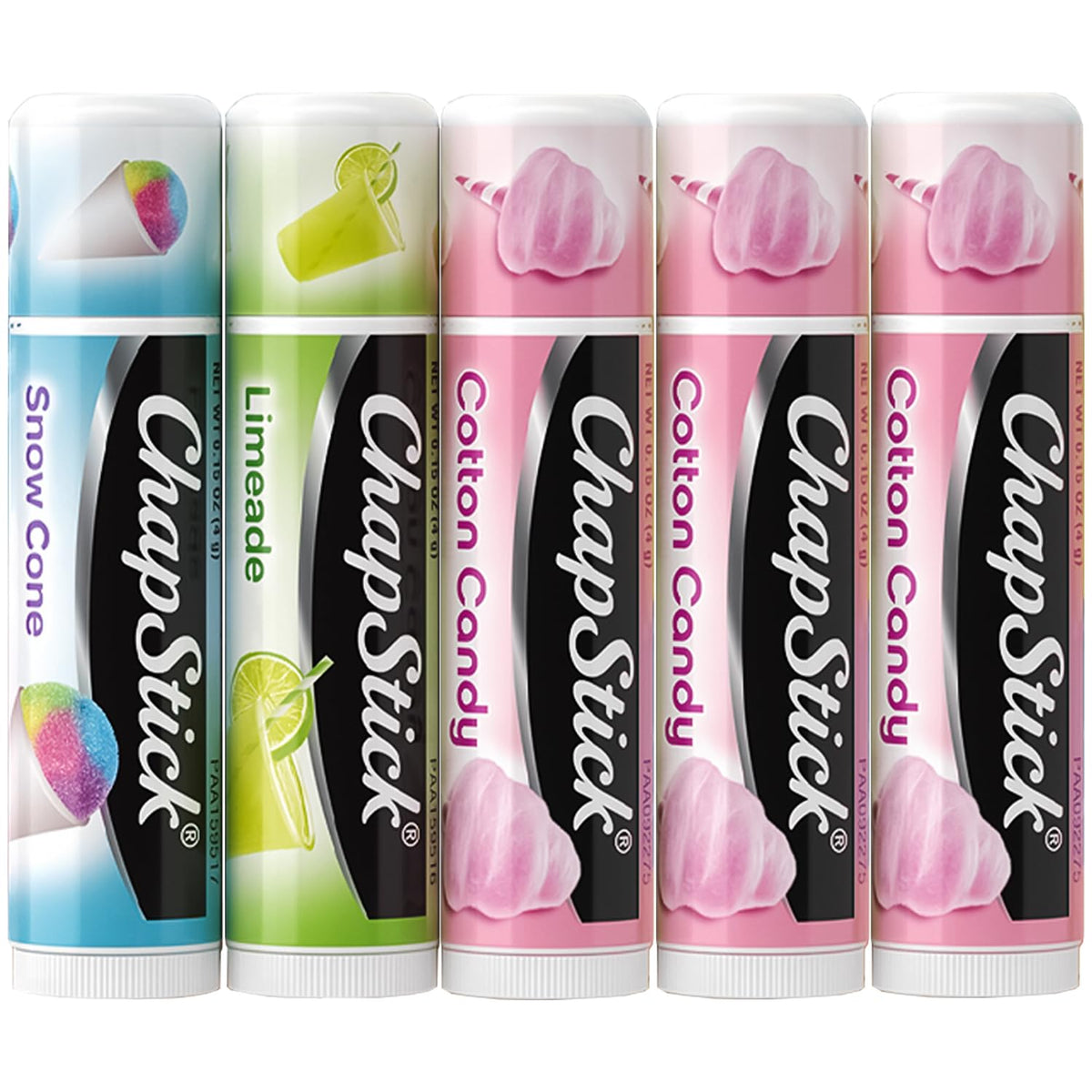 ChapStick front packaging showing Vacation Getaway flavors for easy selection