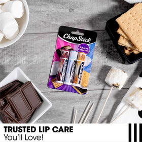 ChapStick Vanilla Bean Ice Cream tube closeup illustrating smooth application