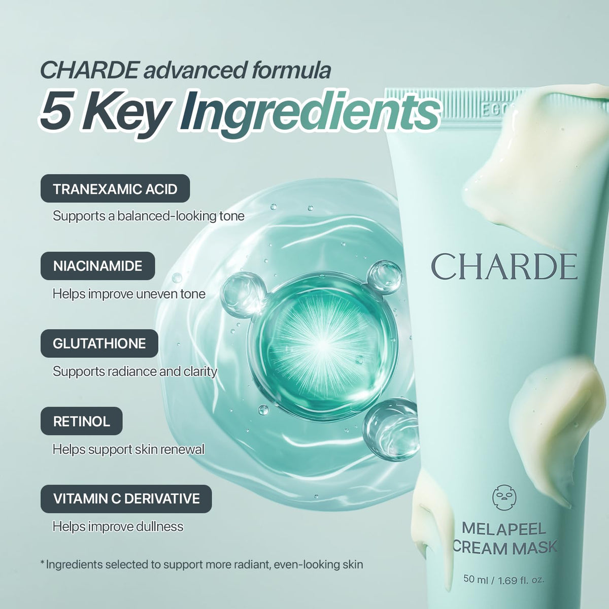 CHARDE targeted elbow use photographing mask on elbow to brighten skin