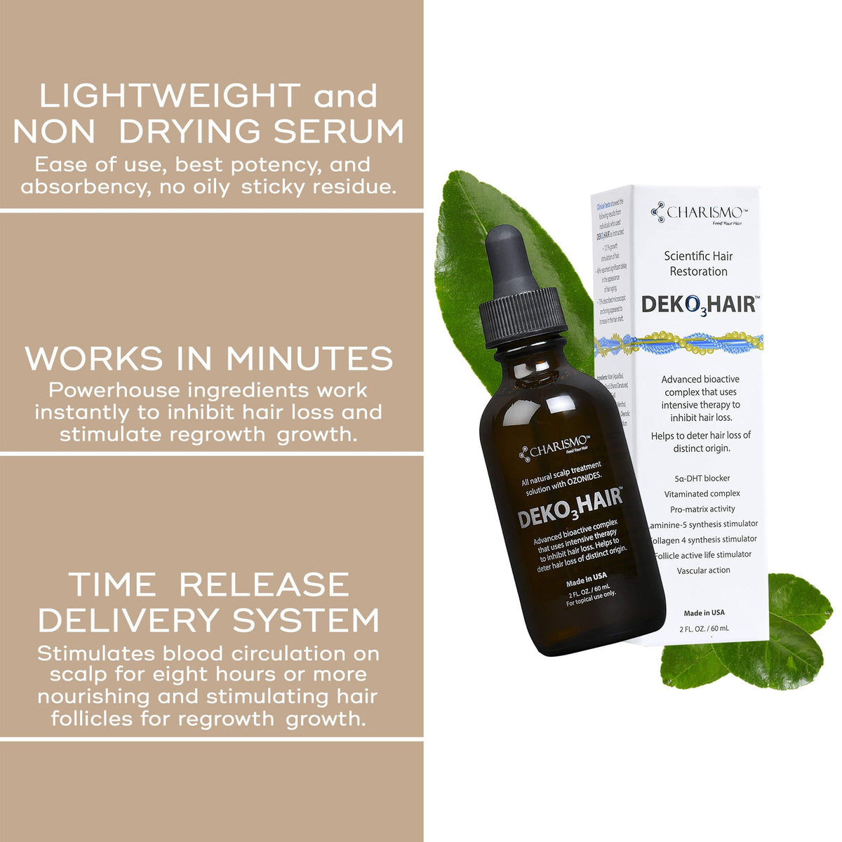 Charismo applying serum to scalp demonstrating targeted use for thinning