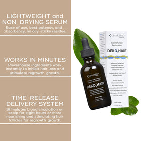Charismo applying serum to scalp demonstrating targeted use for thinning