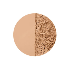 Charlotte Tilbury bronzer texture swatch on skin highlighting blendable, pore-blurring benefit