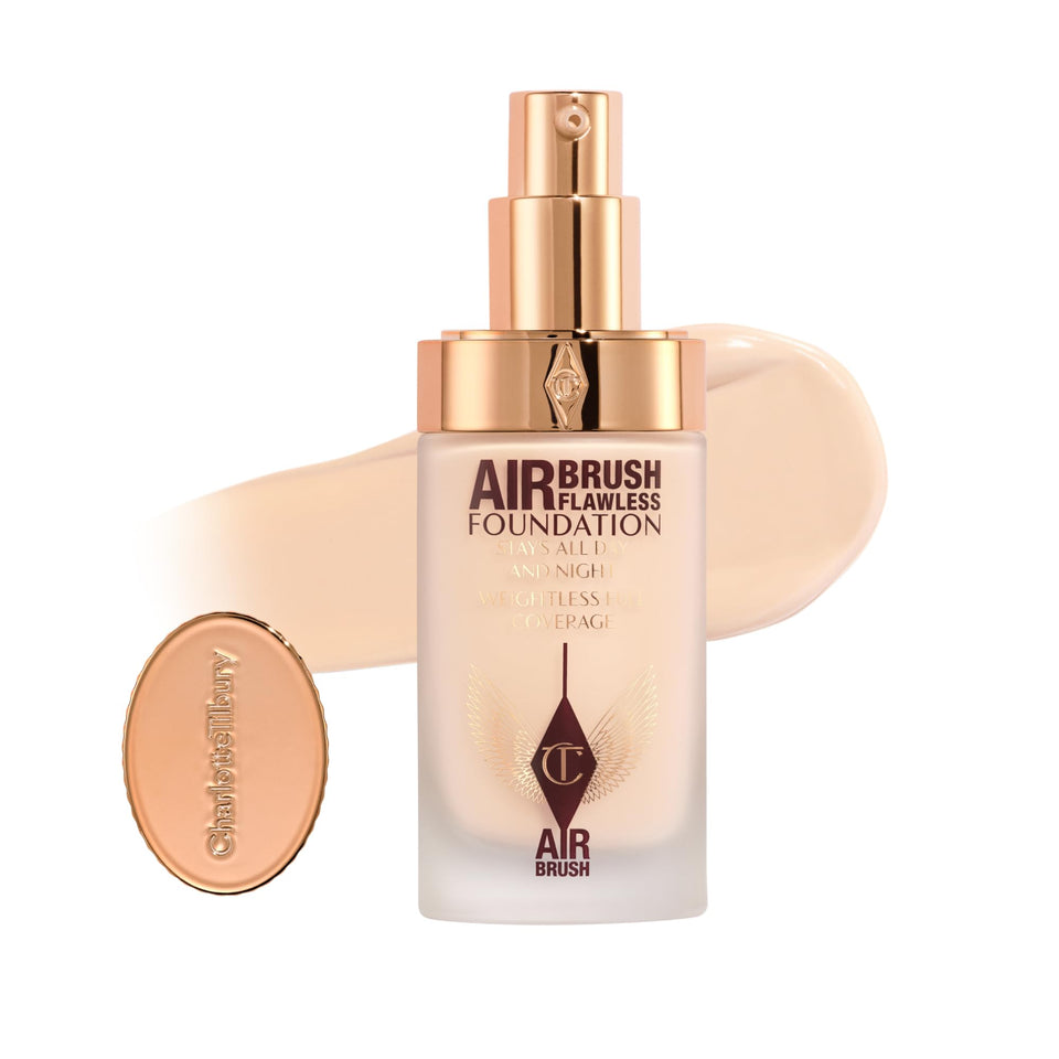 Charlotte Tilbury bottle front view shows sleek packaging and long‑wear benefit