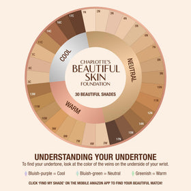 Charlotte Tilbury applying foundation with fingertips for natural blended finish