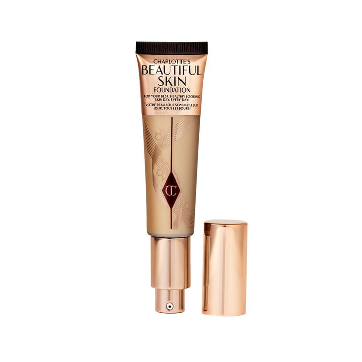Charlotte Tilbury front packaging showing elegant bottle and shade information for easy selection