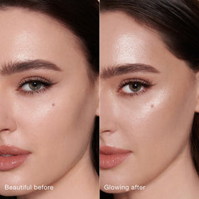 Charlotte Tilbury cheek application demo illustrating quick dot-and-blend benefit