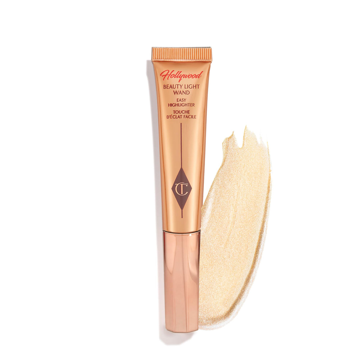 Charlotte Tilbury front packaging showing sleek tube and brand luxury