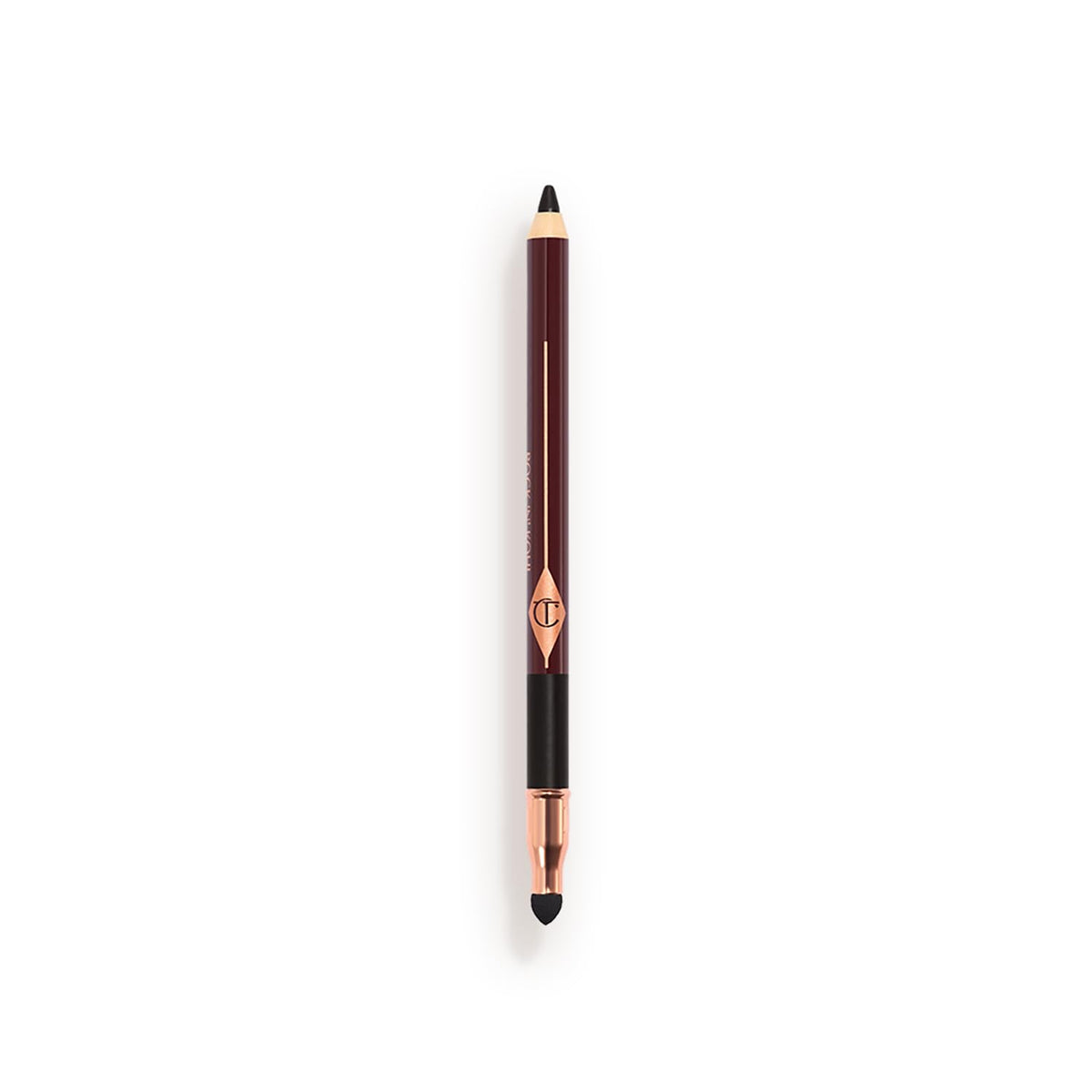 Charlotte Tilbury pencil front packaging showing product and brand benefits