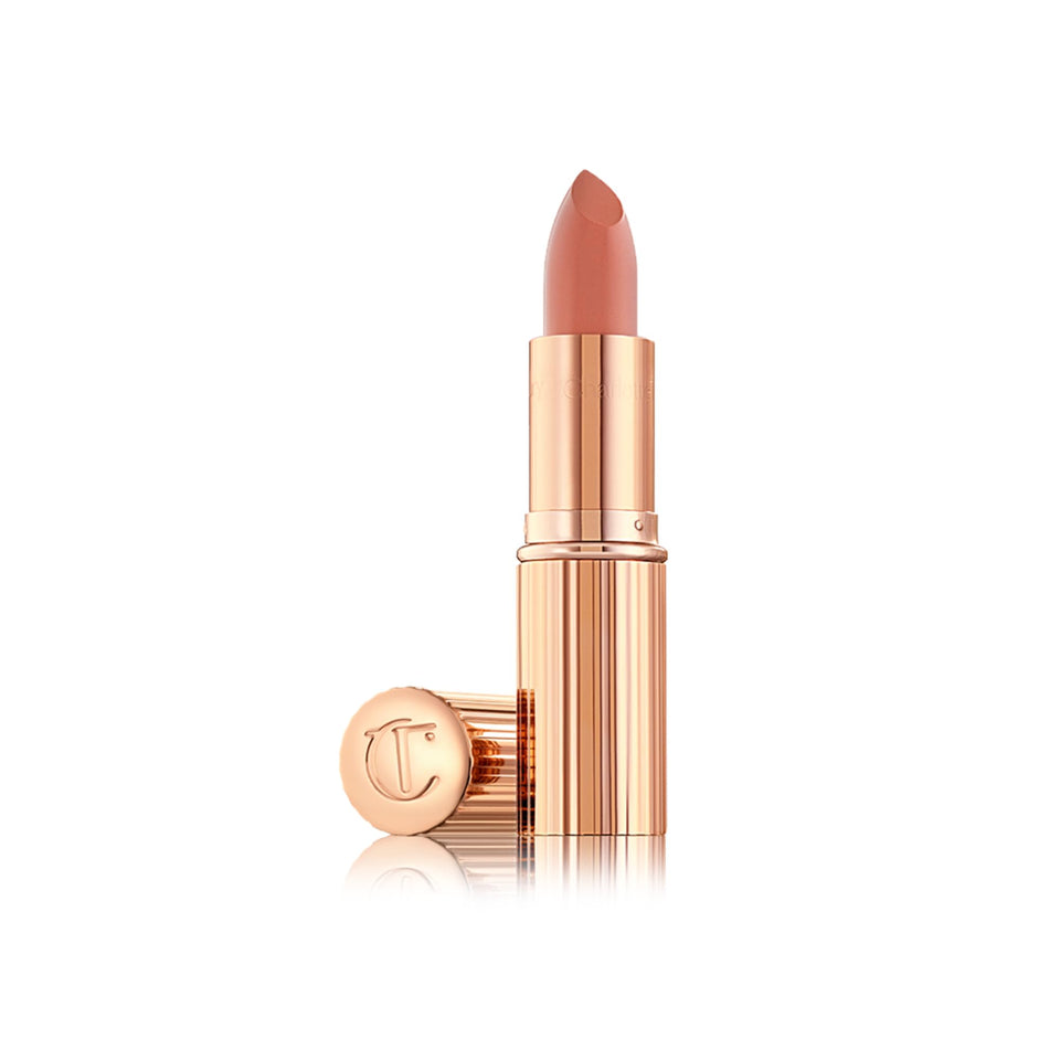 Charlotte Tilbury lipstick front packaging showing shade and luxury finish
