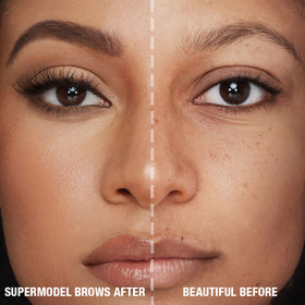 Charlotte Tilbury Brow Cheat being applied at vanity showing quick, confidence-boosting shaping