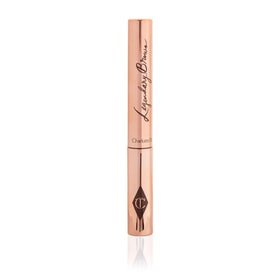 Charlotte Tilbury brows before and after application showing fuller, lifted, natural-looking results