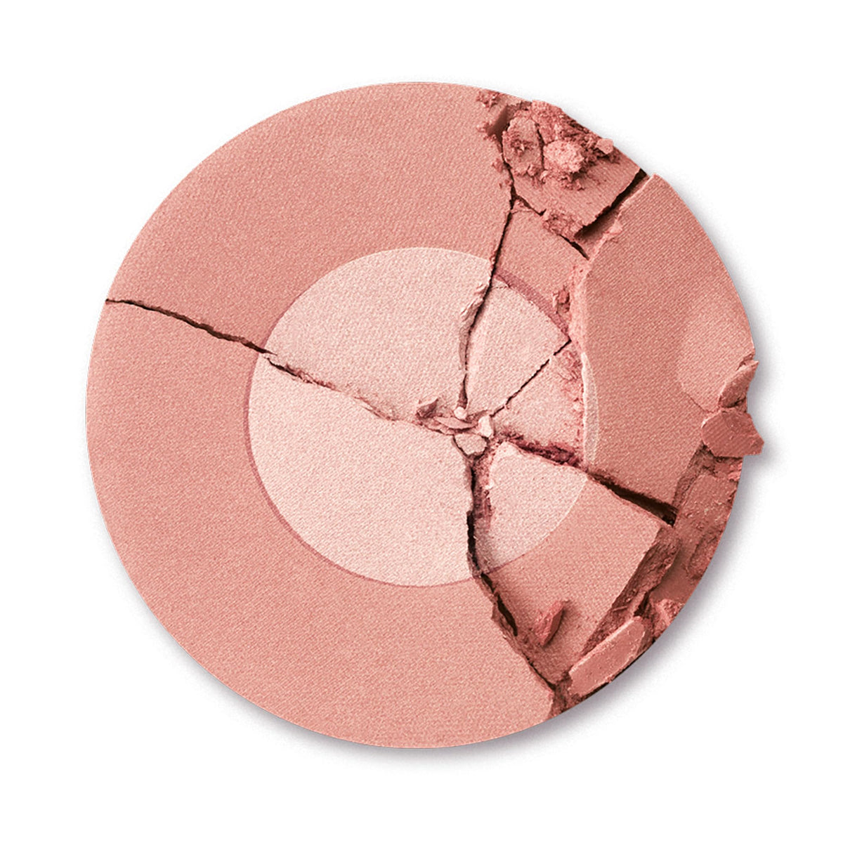 Charlotte Tilbury pan close-up revealing two-tone blush texture and pearlescent finish