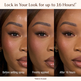 Charlotte Tilbury label close up highlighting key soothing and blurring ingredients