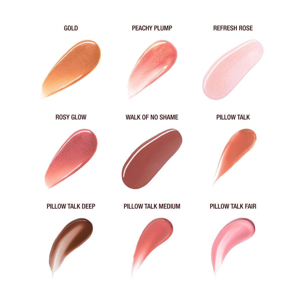 Charlotte Tilbury label close-up noting collagen and vitamin A benefits