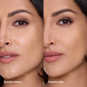 Charlotte Tilbury compact open with powder displayed for quick touch-ups and travel ease