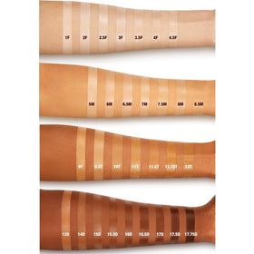 Charlotte Tilbury shade 4 Fair swatch on arm showing natural match and buildable coverage
