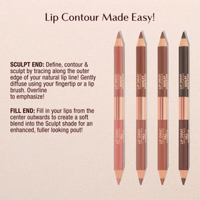 Charlotte Tilbury contour duo inside a makeup bag suggesting everyday luxury and easy touch-ups