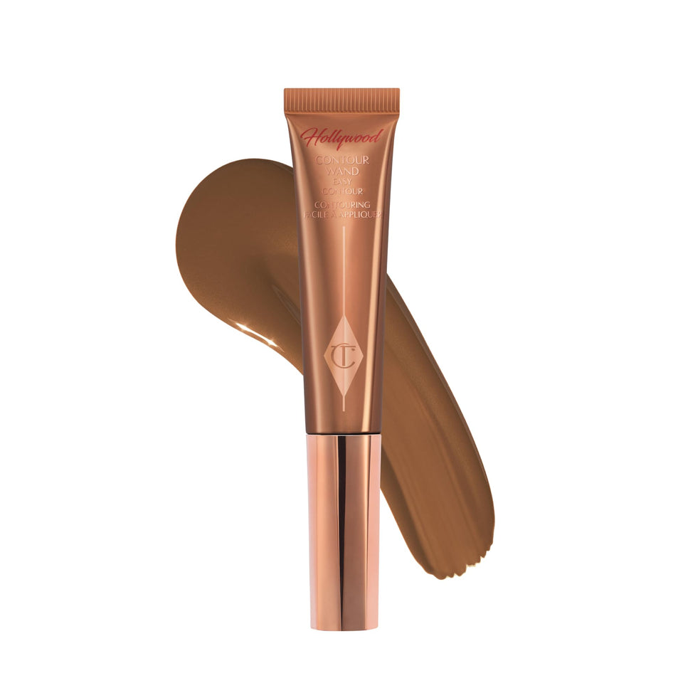Charlotte Tilbury front view of tube showing elegant packaging and easy application benefit